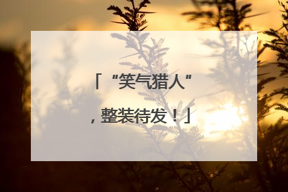 “笑气猎人”，整装待发！