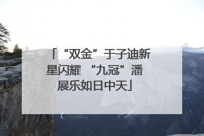 “双金”于子迪新星闪耀 “九冠”潘展乐如日中天