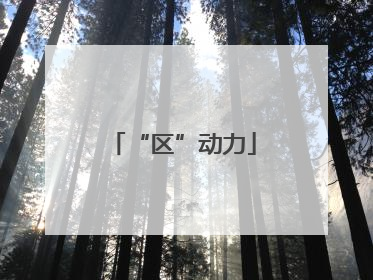 “区”动力