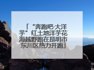 “奔跑吧·大洋芋”红土地洋芋花海越野跑在昆明市东川区热力开跑