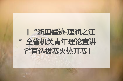 “浙里循迹·理润之江”全省机关青年理论宣讲省直选拔赛火热开赛