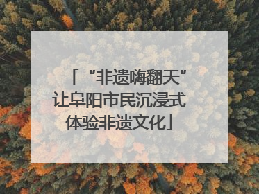 “非遗嗨翻天”让阜阳市民沉浸式体验非遗文化