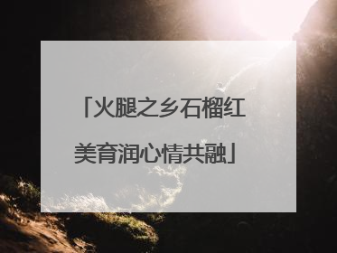 火腿之乡石榴红 美育润心情共融