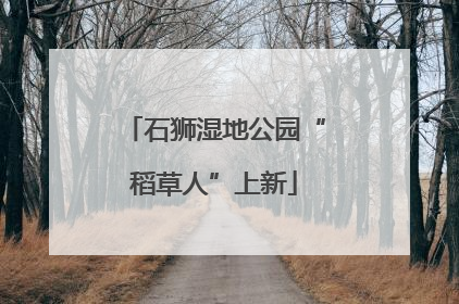 石狮湿地公园“稻草人”上新