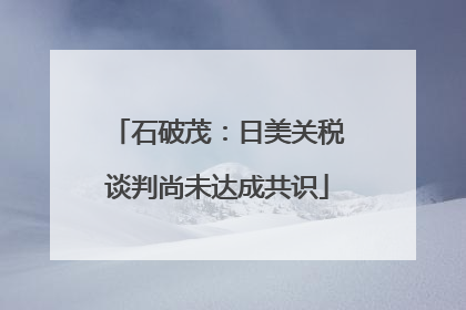 石破茂：日美关税谈判尚未达成共识