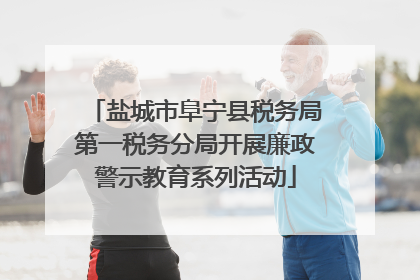 盐城市阜宁县税务局第一税务分局开展廉政警示教育系列活动