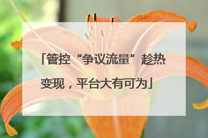 管控“争议流量”趁热变现，平台大有可为