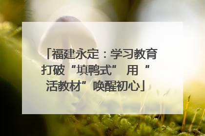 福建永定：学习教育打破“填鸭式” 用“活教材”唤醒初心