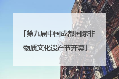 第九届中国成都国际非物质文化遗产节开幕