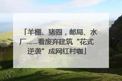 羊棚、猪圈，邮局、水厂……看废弃建筑“花式逆袭”成网红村咖