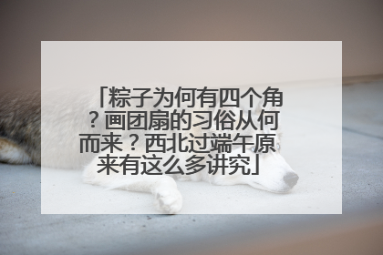 粽子为何有四个角？画团扇的习俗从何而来？西北过端午原来有这么多讲究