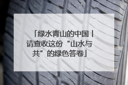 绿水青山的中国丨请查收这份“山水与共”的绿色答卷