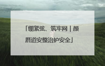 绷紧弦、筑牢网｜颜厝道安整治护安全