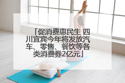 促消费惠民生 四川宜宾今年将发放汽车、零售、餐饮等各类消费券2亿元