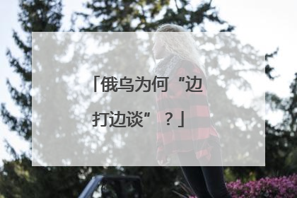 俄乌为何“边打边谈”？