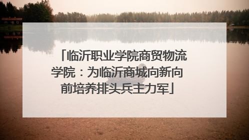 临沂职业学院商贸物流学院：为临沂商城向新向前培养排头兵主力军