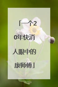一个20年快消人眼中的康师傅