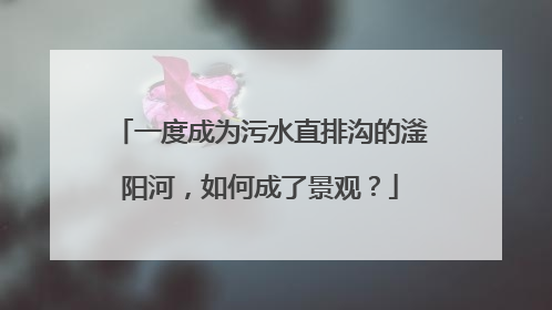 一度成为污水直排沟的滏阳河，如何成了景观？