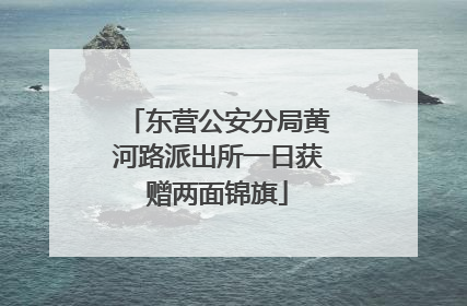 东营公安分局黄河路派出所一日获赠两面锦旗