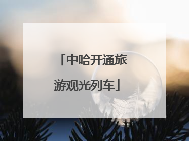 中哈开通旅游观光列车
