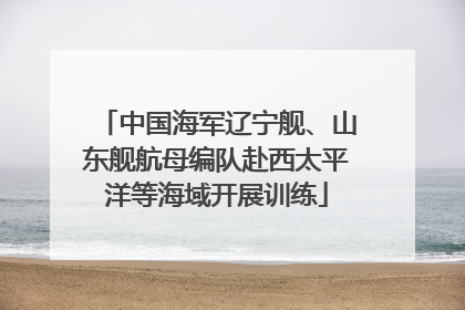 中国海军辽宁舰、山东舰航母编队赴西太平洋等海域开展训练