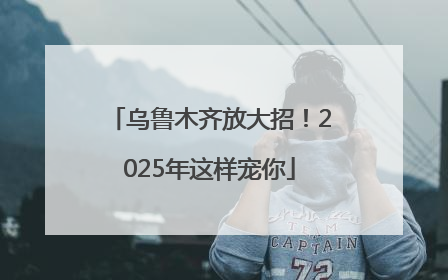 乌鲁木齐放大招！2025年这样宠你