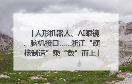 人形机器人、AI眼镜、脑机接口……浙江“硬核制造”乘“数”而上