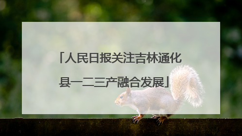 人民日报关注吉林通化县一二三产融合发展