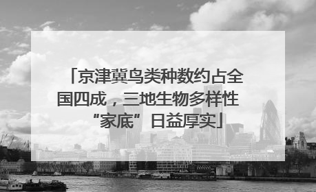 京津冀鸟类种数约占全国四成，三地生物多样性“家底”日益厚实