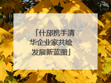 什邡携手清华企业家共绘发展新蓝图
