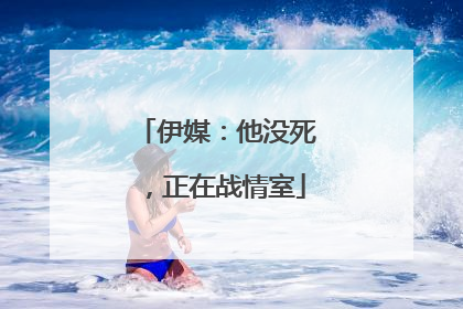 伊媒：他没死，正在战情室