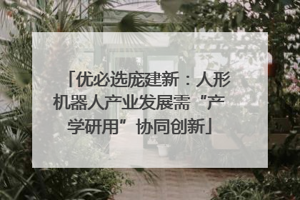 优必选庞建新：人形机器人产业发展需“产学研用”协同创新