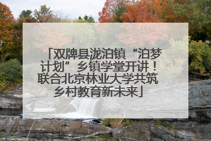 双牌县泷泊镇“泊梦计划”乡镇学堂开讲！联合北京林业大学共筑乡村教育新未来