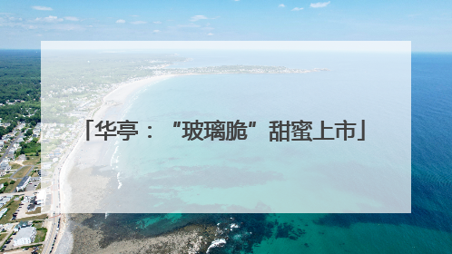 华亭：“玻璃脆”甜蜜上市