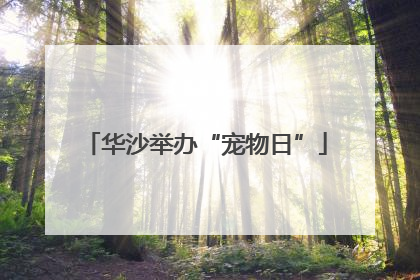 华沙举办“宠物日”