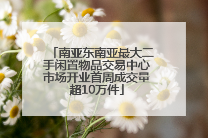南亚东南亚最大二手闲置物品交易中心市场开业首周成交量超10万件