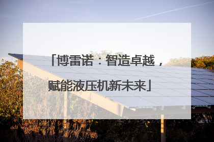 博雷诺：智造卓越，赋能液压机新未来
