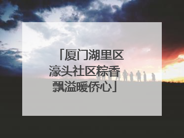 厦门湖里区濠头社区粽香飘溢暖侨心