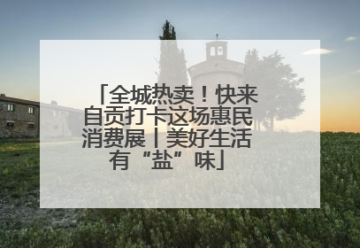 全城热卖！快来自贡打卡这场惠民消费展丨美好生活有“盐”味