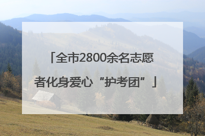 全市2800余名志愿者化身爱心“护考团”
