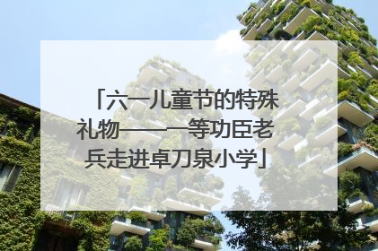 六一儿童节的特殊礼物——一等功臣老兵走进卓刀泉小学