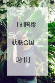 刘国梁获联合国聘书