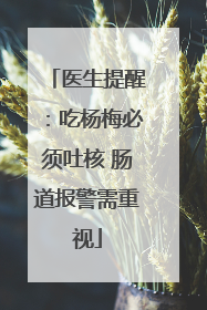 医生提醒：吃杨梅必须吐核 肠道报警需重视