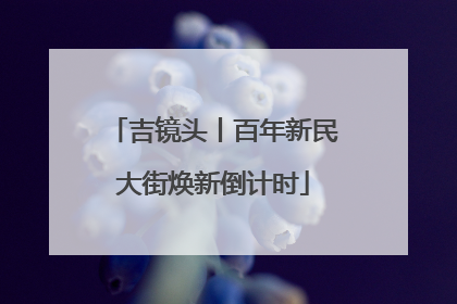 吉镜头丨百年新民大街焕新倒计时