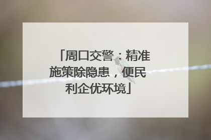 周口交警：精准施策除隐患，便民利企优环境