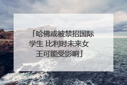 哈佛或被禁招国际学生 比利时未来女王可能受影响