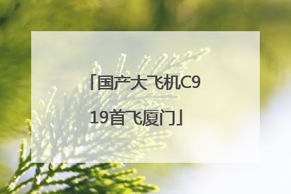 国产大飞机C919首飞厦门