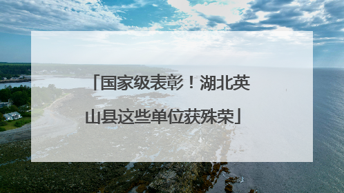 国家级表彰！湖北英山县这些单位获殊荣