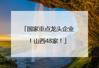国家重点龙头企业！山西48家！