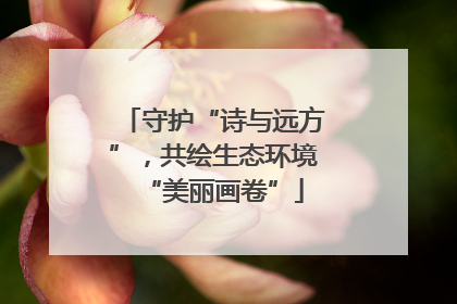 守护“诗与远方”，共绘生态环境“美丽画卷”